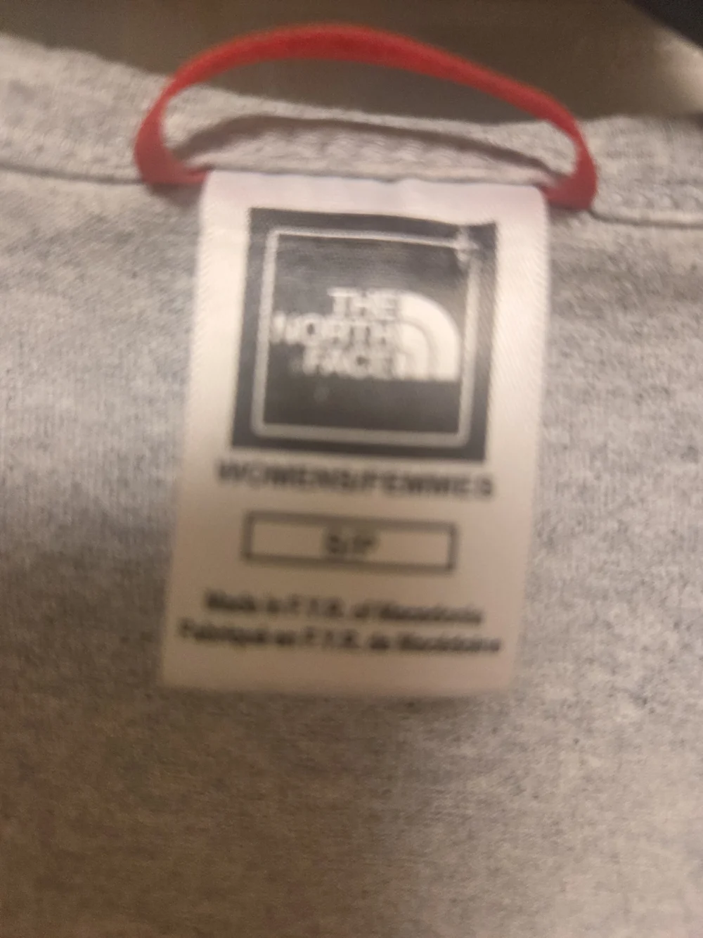 The North Face Light Gray V‑Neck Tee with Small Logo - Picture 3 of 4